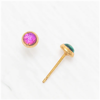 Holly Yashi Earrings- Petite Bonita- Orchid/Gold
