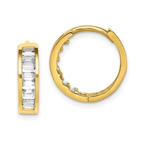 10k Gold Hinged Hoops â€œHuggiesâ€