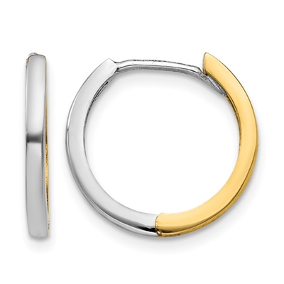 10k Hinged Hoop Earrings- â€œHuggiesâ€