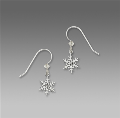 Sienna Sky Earrings-Tiny Snowflake