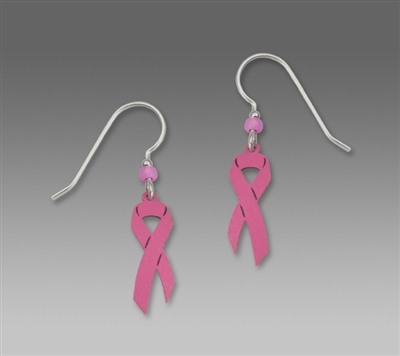 Sienna Sky Earrings-Breast Cancer Awareness Pink Ribbon