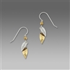 Sienna Sky Earrings-Silver & Golden Leaves