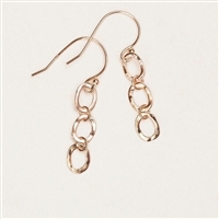 Holly Yashi Earrings- Avery Trio- Rose Gold