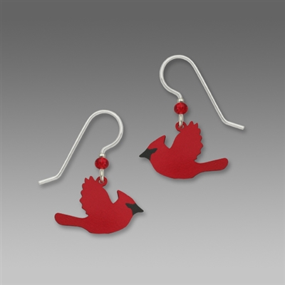 Sienna Sky Earrings-Cardinal in Flight