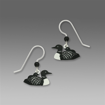 Sienna Sky Earrings-  Loon with Chick