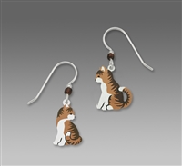 Sienna Sky Earrings - Tabby Cats Facing Each Other