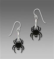 Sienna Sky Earrings-Spider Hanging from Beaded Web
