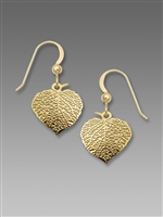 Sienna Sky Earrings - Veined Aspen Leaf