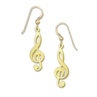 Sienna Sky Earrings - Treble Clef