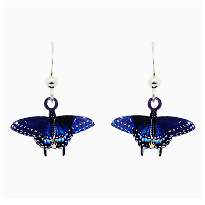 Dâ€™ears Black Swallowtail Earrings