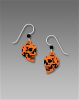 Sienna Sky Earrings - Orange Skull