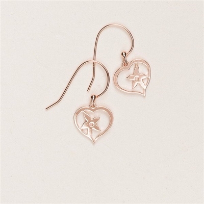 Holly Yashi Earrings-True Love- Rose Gold