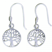 Sterling Silver Earrings- Mini Tree of Life