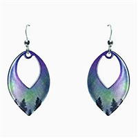 Dâ€™ears Fire and Ice Open Leaf Earrings