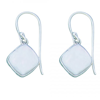 Sterling Silver Dangle Earrings- Mother of Pearl