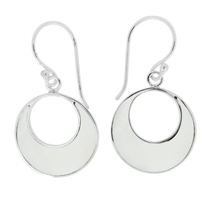 Sterling Silver Drop Earrings- Mother of Pearl