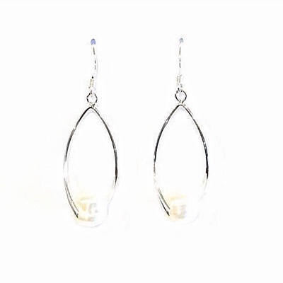 Sterling Silver Dangle Earrings- Freshwater Pearl