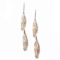 Birch Bark Leverback Earrings