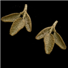 Sage Leaf Post Earrings