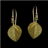 Sweet Basil Single Leaf Dangle Earrings