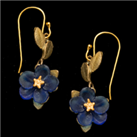 Blue Violet Dangle Earrings