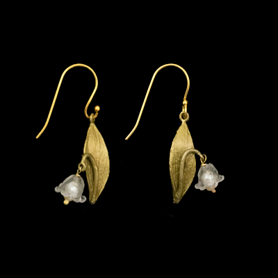 Lily of the Valley Single Flower Wire Earrings