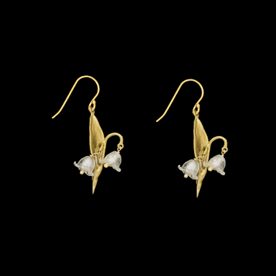 Lily of the Valley 2-Flower Wire Earrings