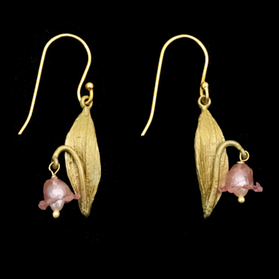 Lily of the Valley Multi Color Wire Earrings