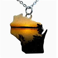 Dâ€™ears Pendant/Necklace- Wisconsin Sunset