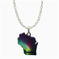 Dâ€™ears Pendant/Necklace- Wisconsin in Rainbow
