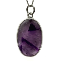 Sterling Silver Pendant- Atomic Amethyst