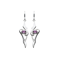 Heritage Haether Art Nouveau Amethyst Drop Earrings