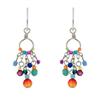Firefly Earrings-Delicate Crystal Confetti-Multi Color