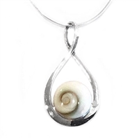 Sterling Silver Pendant/Slide - Shiva Shell