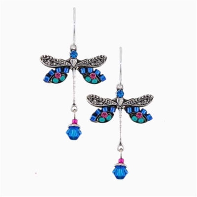 Firefly Earrings-Dragonfly-Bermuda Blue