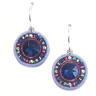 Firefly Earrings- La Dolce Vita Round -Bermuda Blue