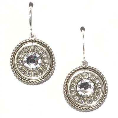 Firefly Earrings- La Dolce Vita Round -Silver