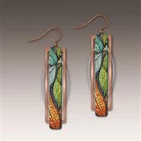 Floating Leaves Geometric  Earrings