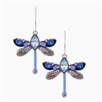 Firefly Earrings-Petite Dragonfly-Light Blue