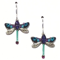 Firefly Earrings-Petite Dragonfly-Teal