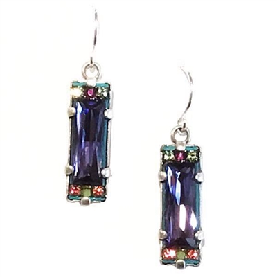 Firefly Earrings-Crystal-Tanzanite Color