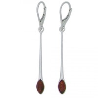 Sterling Silver Earrings- Baltic Amber