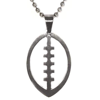 Stainless Steel Necklace/Pendant- Football