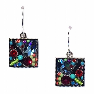 Firefly Earrings-Luxe Medly Square-Multi Color