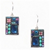 Firefly Earrings-Geometric Large Square- Multi Color