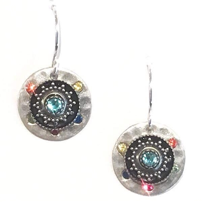 Firefly Earrings-Round Metallic-Multi Color