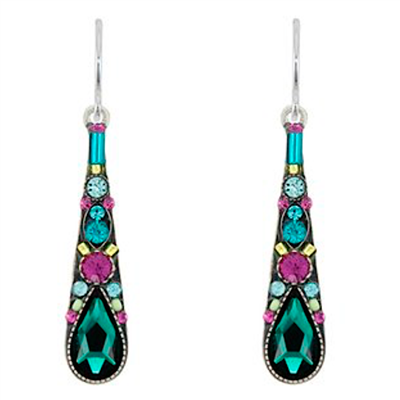 Firefly Earrings-Gazelle-Emerald
