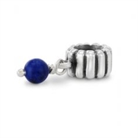 Authentic Pandora Bead -December Birthstone Dangle-Lapis-RETIRED