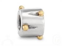 Authentic Pandora Bead-Drum w/14k Gold Accents-RETIRED