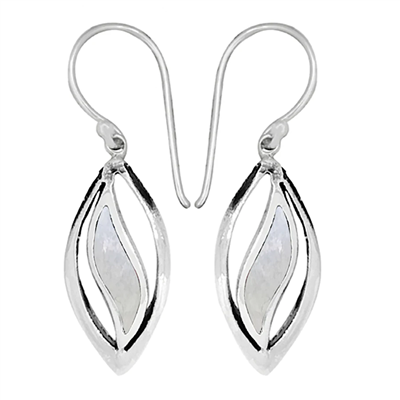 Sterling Silver Earrings- Mother of Pearl
